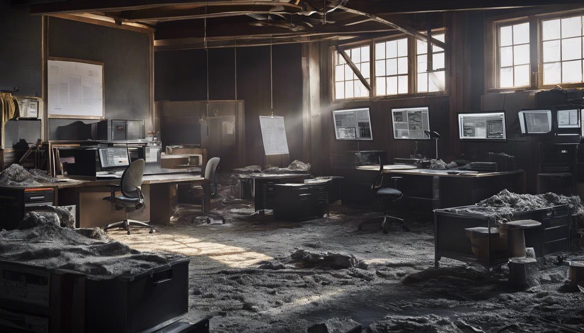 An image depicting the process of quantifying asbestos exposure and managing its risk.