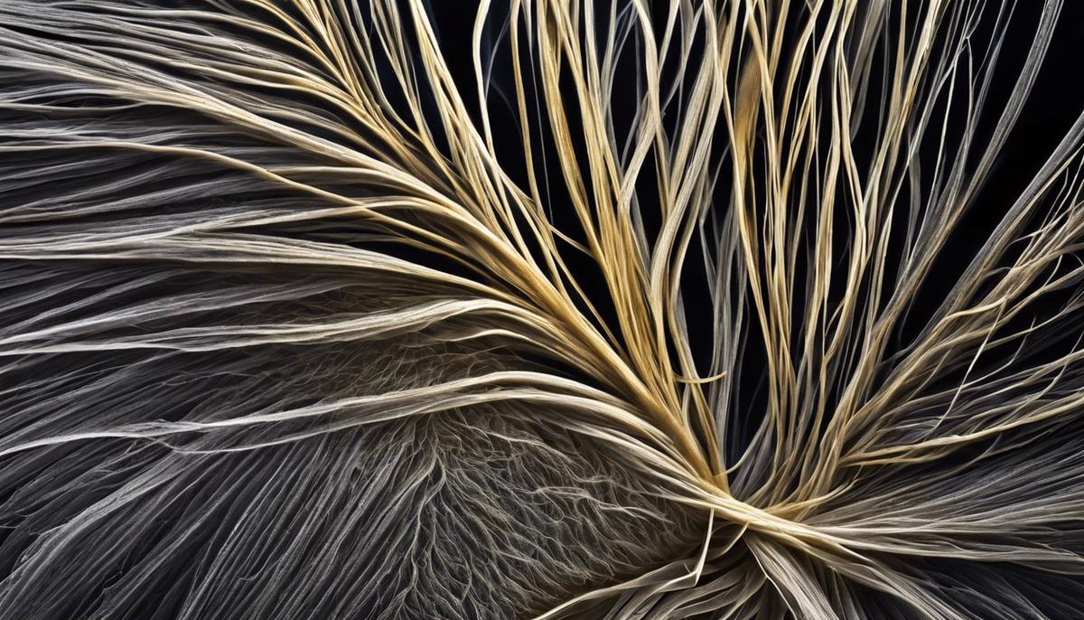 Image of asbestos fibers under a microscope, highlighting their dangerous nature.