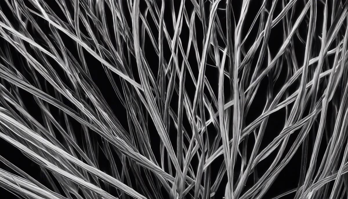 Image depicting asbestos fibers