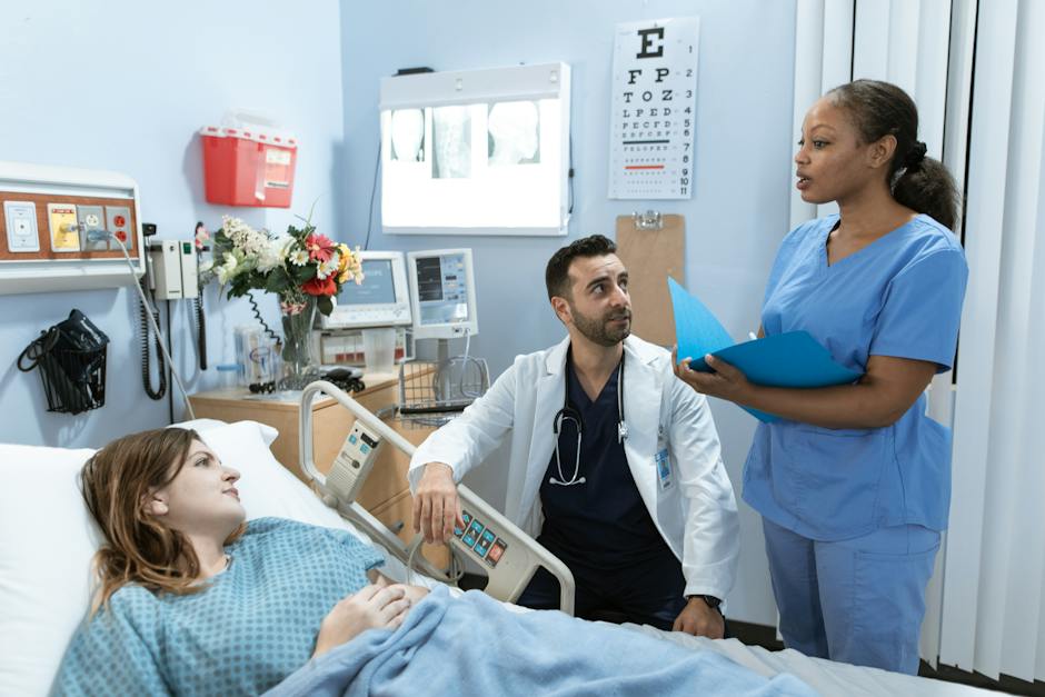 Image showing a doctor discussing treatment options with a patient.